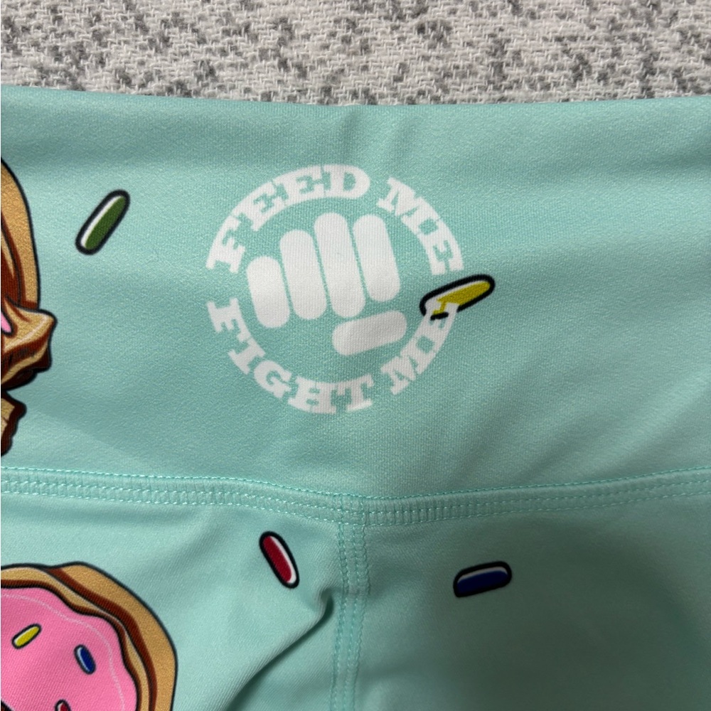 Feed Me Fight Me Doughnut Skull Leggings - Picture 9 of 9